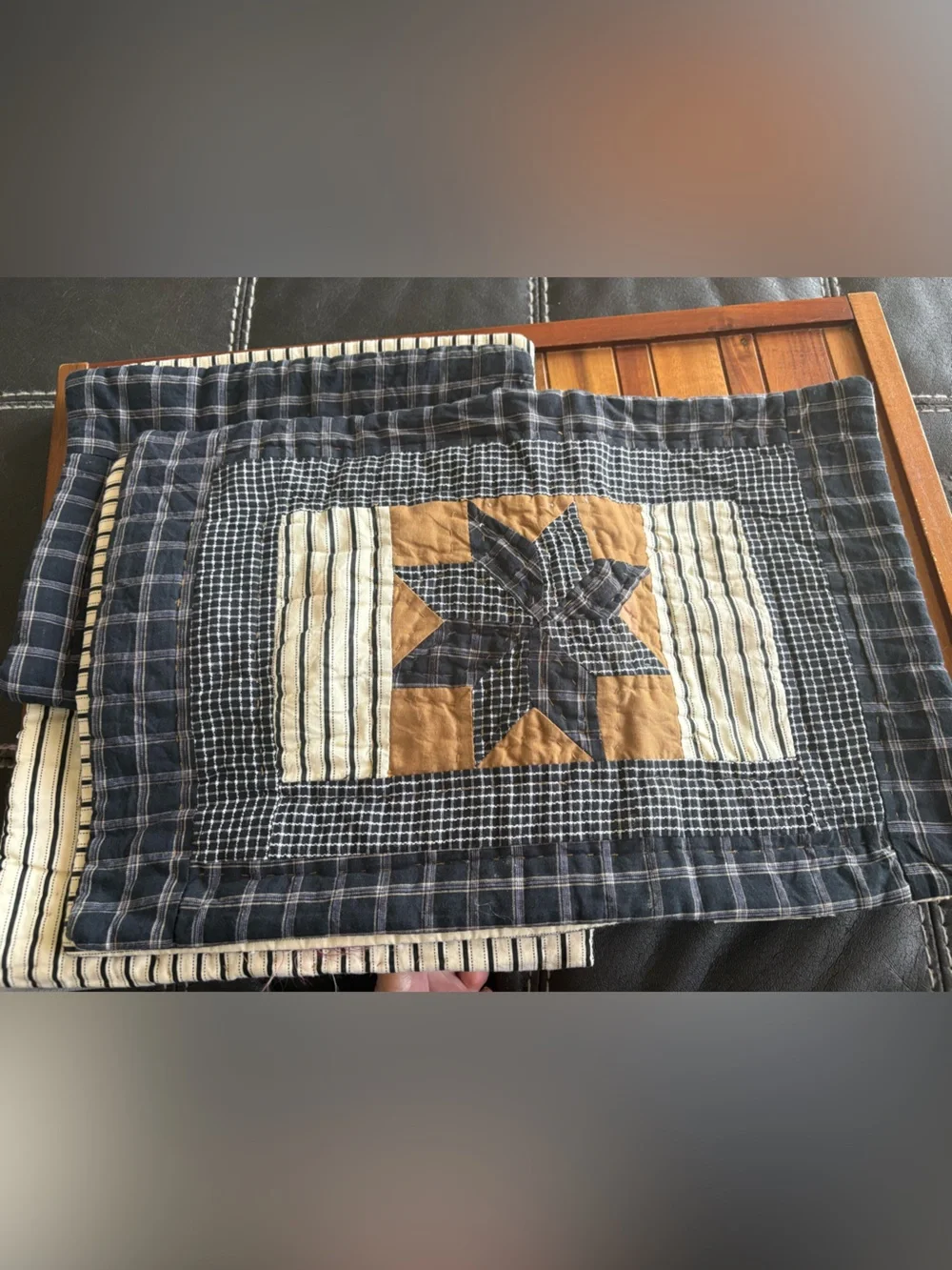 Victorian Heart Co Quilted Placements Vintage Granny Cottage Country Set of 4